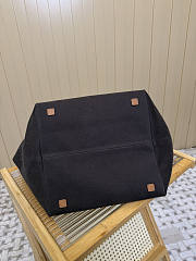 Colestore The Row Park Tote Three Canvas Bag in Cotton and Leather Brown/Beige/Cuir 25x24x28cm - 2