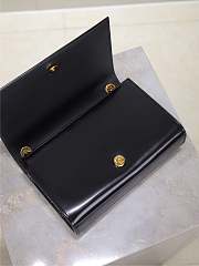 Colestore YSL Saint Laurent Small Kate Suede Shoulder Bag In White And Black 20x13.5x6cm - 2