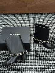 Colestore Chanel Low-Cut Boots Lambskin & Grosgrain Black - 3