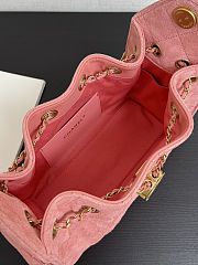 Colestore Chanel 25 Mini Handbag, Suede calfskin & Gold metal Pink 20 x 22 x 12.5cm - 3