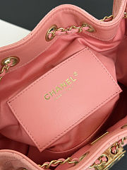 Colestore Chanel 25 Mini Handbag, Suede calfskin & Gold metal Pink 20 x 22 x 12.5cm - 2