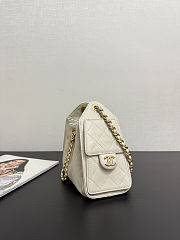 Colestore Chanel 25 Mini Handbag Grained Calfskin & Gold-Tone Metal Cream 20x22x12.5cm - 6