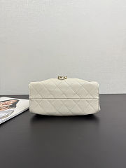 Colestore Chanel 25 Mini Handbag Grained Calfskin & Gold-Tone Metal Cream 20x22x12.5cm - 5