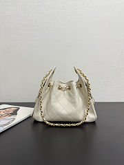 Colestore Chanel 25 Mini Handbag Grained Calfskin & Gold-Tone Metal Cream 20x22x12.5cm - 4