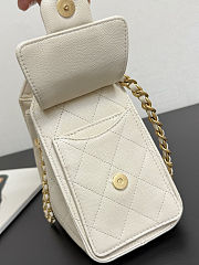 Colestore Chanel 25 Mini Handbag Grained Calfskin & Gold-Tone Metal Cream 20x22x12.5cm - 3