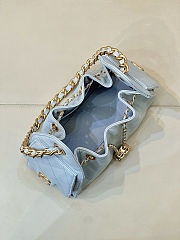 Colestore Chanel 25 Mini Handbag Grained Calfskin & Gold-Tone Metal Baby Blue 20x22x12.5cm - 5