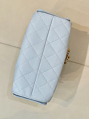 Colestore Chanel 25 Mini Handbag Grained Calfskin & Gold-Tone Metal Baby Blue 20x22x12.5cm - 3