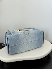 Colestore Chanel 25 Mini Handbag Washed Denim & Gold-Tone Metal Blue 20x22x12.5cm - 6