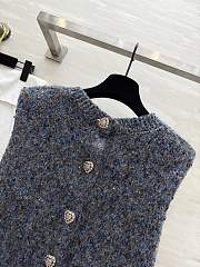 Colestore Chanel Knit Vest in Grey  - 2