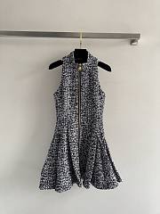 Colestore Balmain Sleeveless Flared Tweed Dress - 1