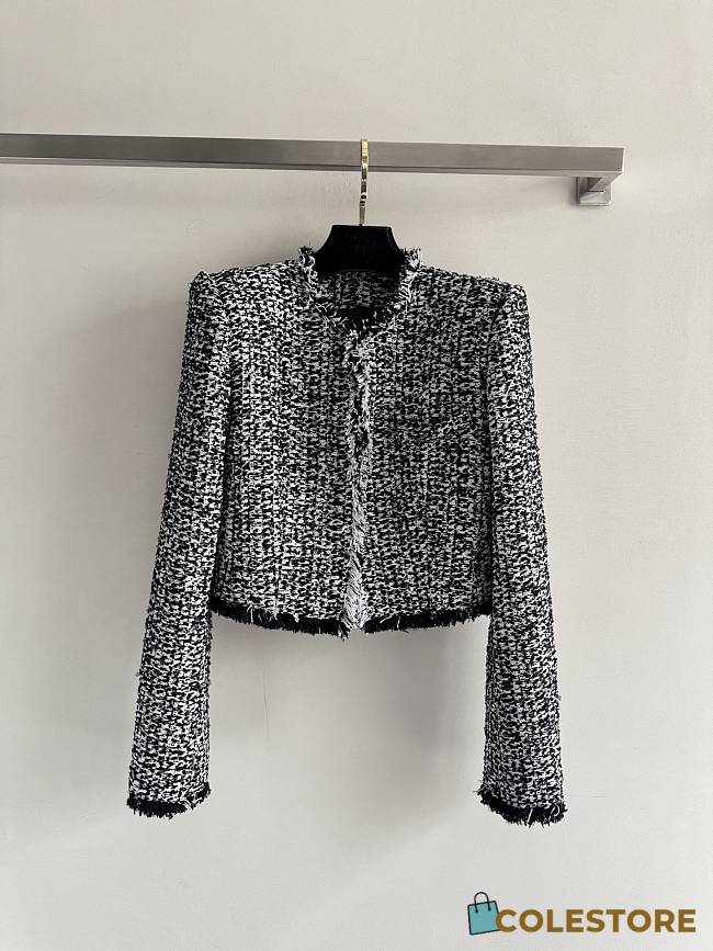 Colestore  Balmain Cropped Tweed Jacket  - 1