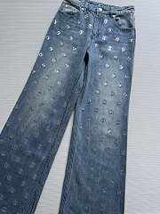 Colestore Louis Vuitton Sequin Logo Bootcut Jeans - 6