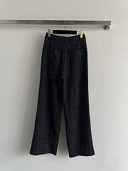 Colestore Chanel Trousers Glittered Tweed, Black  - 6