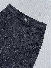 Colestore Chanel Trousers Glittered Tweed, Black  - 4