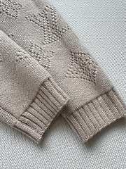 Colestore Louis Vuitton Double-Breasted Mahina Knit Cardigan Beige - 2