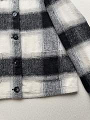 Colestore Loewe Plaid Shirt Jacket Wool Blend Fabric - 2