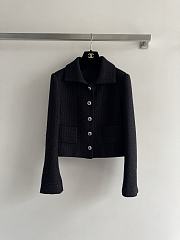 Colestore Chanel Jacket - Glittered Wool Tweed, Black - 1