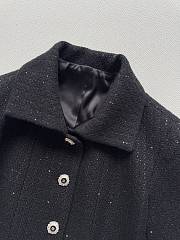 Colestore Chanel Jacket - Glittered Wool Tweed, Black - 3