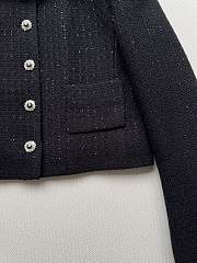 Colestore Chanel Jacket - Glittered Wool Tweed, Black - 2