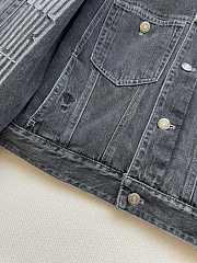Colestore Dior DiorAlps Oversized Jacket  Black Cotton Denim with Dior Graphique Motif - 6