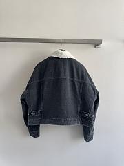 Colestore Dior DiorAlps Oversized Jacket  Black Cotton Denim with Dior Graphique Motif - 5