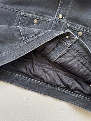 Colestore Dior DiorAlps Oversized Jacket  Black Cotton Denim with Dior Graphique Motif - 4