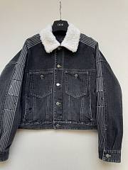 Colestore Dior DiorAlps Oversized Jacket  Black Cotton Denim with Dior Graphique Motif - 2