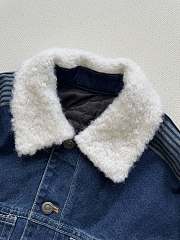 Colestore Dior DiorAlps Oversized Jacket Blue Cotton Denim with Dior Graphique Motif - 3