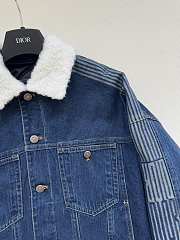 Colestore Dior DiorAlps Oversized Jacket Blue Cotton Denim with Dior Graphique Motif - 2