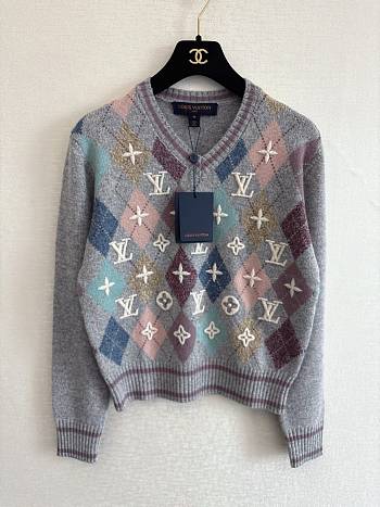 Colestore  Louis Vuitton 3D Signature Argyle Pullover