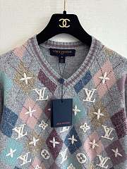Colestore  Louis Vuitton 3D Signature Argyle Pullover - 2