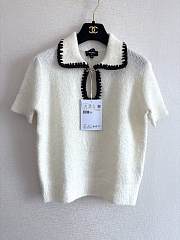 Colestore Chanel Short-sleeved Top  Cashmere & Alpaca White  - 1