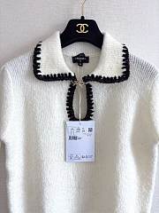 Colestore Chanel Short-sleeved Top  Cashmere & Alpaca White  - 5