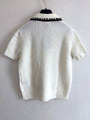Colestore Chanel Short-sleeved Top  Cashmere & Alpaca White  - 4