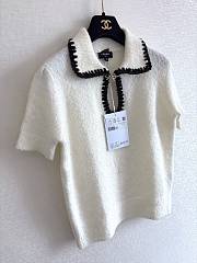 Colestore Chanel Short-sleeved Top  Cashmere & Alpaca White  - 2