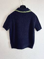 Colestore Chanel Short-sleeved Top  Cashmere & Alpaca Navy - 6