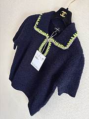 Colestore Chanel Short-sleeved Top  Cashmere & Alpaca Navy - 3