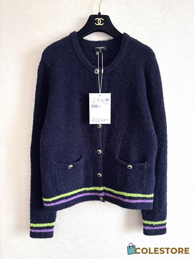 Colestore  Chanel Cardigan Cashmere & alpaca, Navy - 1