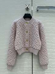 Colestore Louis Vuitton Monogram Toweling Cardigan Light Pink - 1