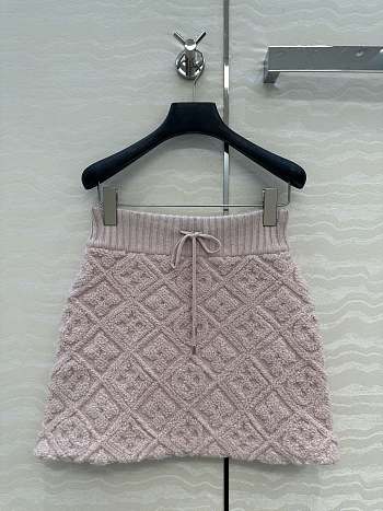 Colestore Louis Vuitton Monogram Toweling Mini Skirt Light Pink