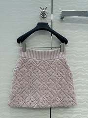 Colestore Louis Vuitton Monogram Toweling Mini Skirt Light Pink - 4