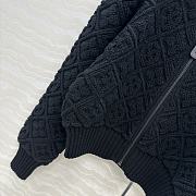 Colestore  Louis Vuitton Monogram Toweling Zip-Up Hoodie Black - 5