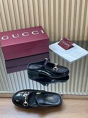 Colestore Gucci Women's Mary Jane Mule with Horsebit in Black Patent - 6