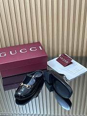 Colestore Gucci Women's Mary Jane Mule with Horsebit in Black Patent - 5