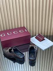 Colestore Gucci Women's Mary Jane Mule with Horsebit in Brown Patent - 5