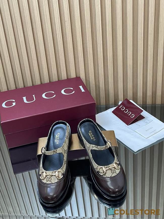 Colestore Gucci Women's Mary Jane Mule with Horsebit in Patent - 1