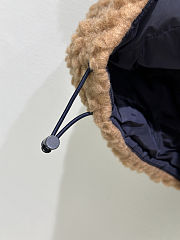 Colestore Miu Miu Teddy Down Vest with Technical Pongé Camel  - 6