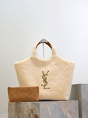 Colestore Saint Laurent YSL ICARE in Shearling in Beige 27x13x8cm - 1