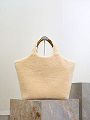 Colestore Saint Laurent YSL ICARE in Shearling in Beige 27x13x8cm - 4