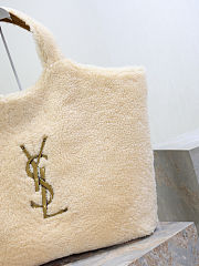 Colestore Saint Laurent YSL ICARE in Shearling in Beige 27x13x8cm - 2